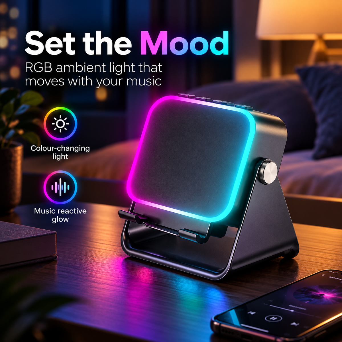 GlowDock Speaker Stand