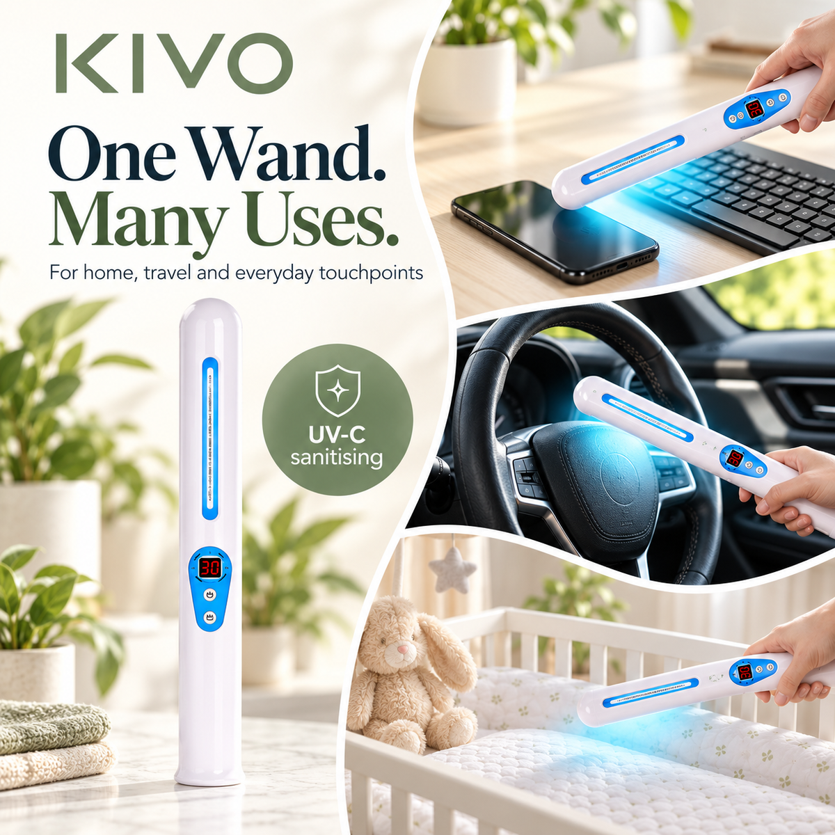LumiClean UV-C Sanitising Wand